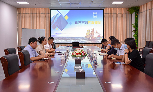 日照国济医疗一众领导莅临oety欧亿体育参观洽谈